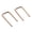 15mm 18 gauge 14K Rose Gold Filled, variant on 20mm Upside Down Arc Shaped Rose Gold Filled Earrings Open Huggie Hoop Threader Staple Simple Drop Hook Piercing Earrings (20mm/ 18 gauge, 14K Rose Gold Filled)