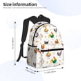 thumbnail image 4 of Lsque Funny Chicken Classic Casual Backpack - Large Capacity Water-Resistant Backpack for School, Work, Travel, and Outdoor Activities, 4 of 8