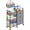 Grey, variant on Huxidaja 3-Tier Baby Diaper Caddy Organizer, 2In1 Nursery Rolling Cart with Removable Basket, White