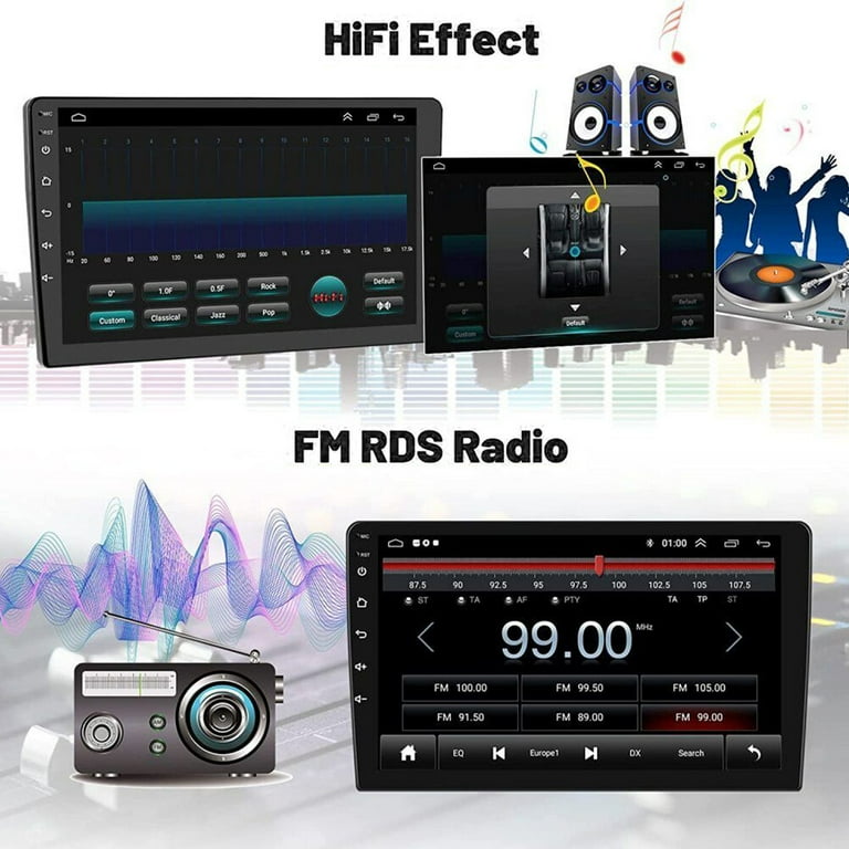 10.1" Android Car Radio For Toyota Camry 2012-2014 - Wireless CarPlay, Android Auto, 4G+64G, Backup Camera