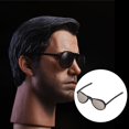 thumbnail image 3 of 1/6 Scale Sunglasses, Male And Female Sun Glasses, Alloy Retro Glasses, for 12inch Action Figures Accessories - Black, 2.6x2.3cm, 3 of 10