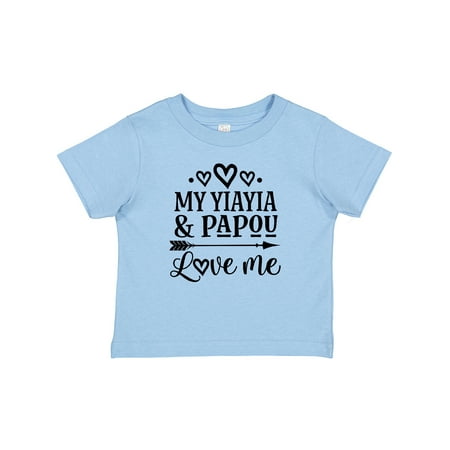 

Inktastic YiaYia and Papou Love Me Granddaughter Gift Baby Girl T-Shirt