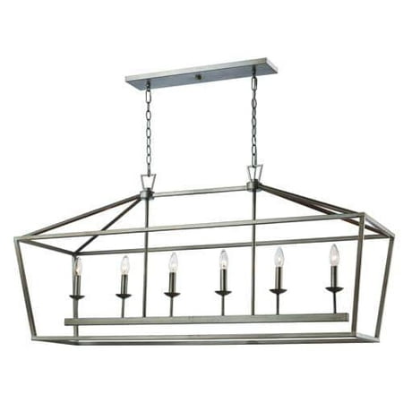 Bel Air Lighting Caged 6 Light Island Bel Air Lighting Caged 6 Light Island