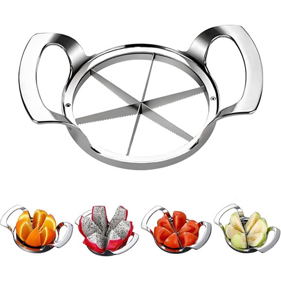 Cortr de limón de 6 cuñas, cortr de limón, cortr portátil de cuña de cal que ahorra tiempo, cortr de frutas con asa, cortr de tomate