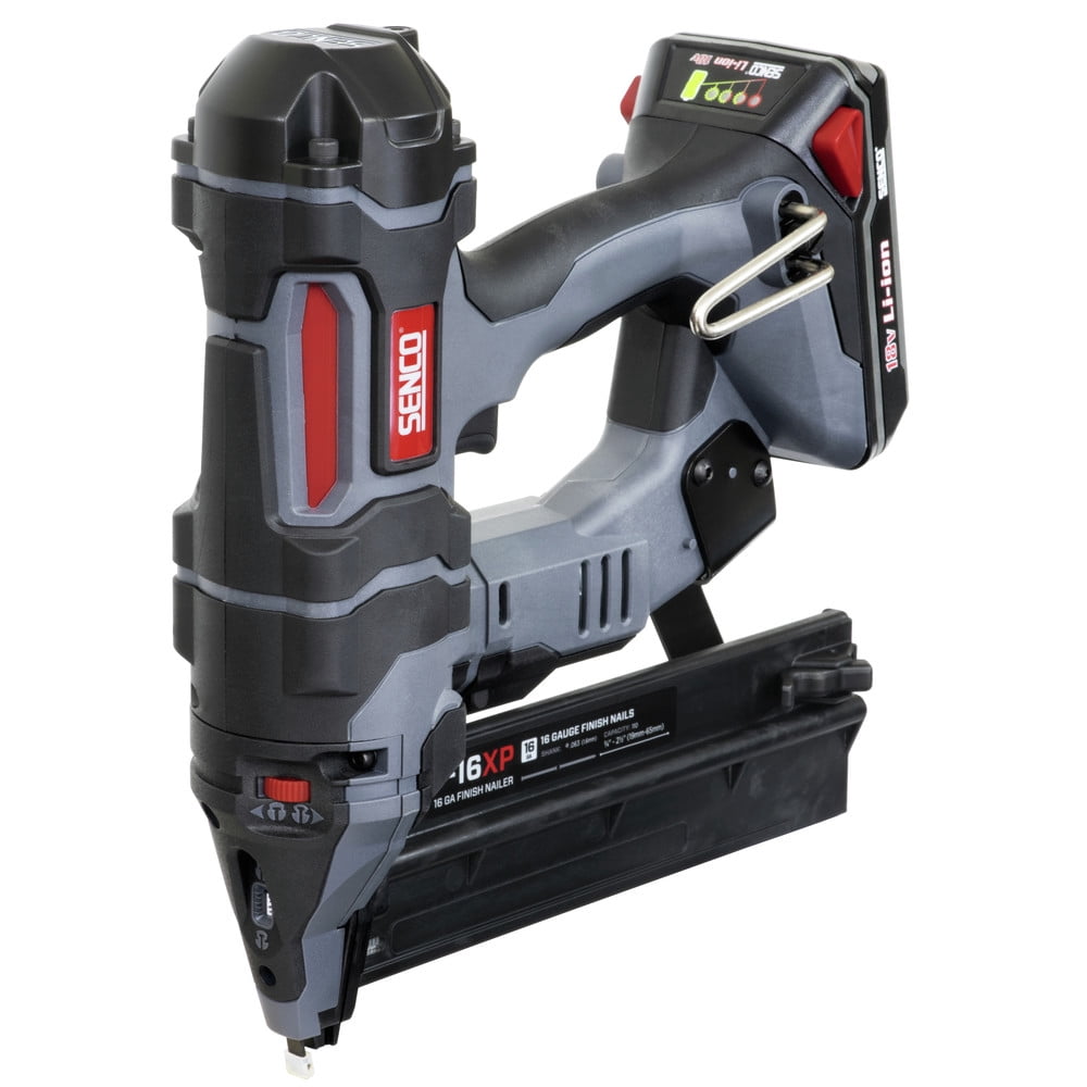 SENCO 10N0001N Fusion 18V Lithium-Ion 2-1/2 in. Cordless 16 ga. Straight Finish Nailer (1.5 Ah)