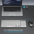 thumbnail image 2 of Teclado y Ratón Inalámbricos JOYACCESS Slim Ergonómico Combo, 2 of 7