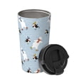 thumbnail image 2 of Goofa Skiing penguin Bear for Insulated Travel Coffee Mug Spill Proof Leak Proof 16 OZCoffee Tumbler Reusable Coffee Cups with Lids Thermos for Hot and Cold Drink, 2 of 8