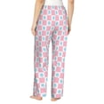 thumbnail image 3 of Picia Checkerboard With Snowflake Womens Soft Woven Cotton Elastic Waistband Sleep Pajama Pant Lounge Sleep Pant With Pockets And Drawstring-Large, 3 of 9
