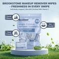 thumbnail image 3 of Brookstone Makeup Remover Wipes Single Individually Wrapped Cleanse Remove Makeup 40 Count Makeup Wipes, 3 of 6