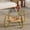 Gold, variant on Retro minimalist style metal frame double-layer tempered glass coffee table, size 31.5 * 31.5 * 17.7 inches, adding a touch of elegance to your living room Silver