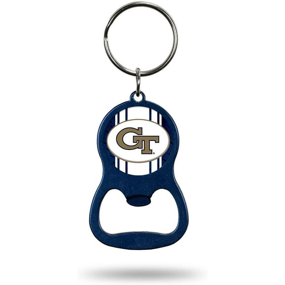 Georgia Tech Yellow Jackets Bottle Opener Keychain Premium Metal Key Chain Decal Emblem University of