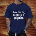 thumbnail image 2 of Razzly Men T Shirts Funny Print Graphic Tee Comfortable Short Sleeve Casual Summer Top for Daily Wear Outdoor Activities(Dark Blue,3XL), 2 of 6
