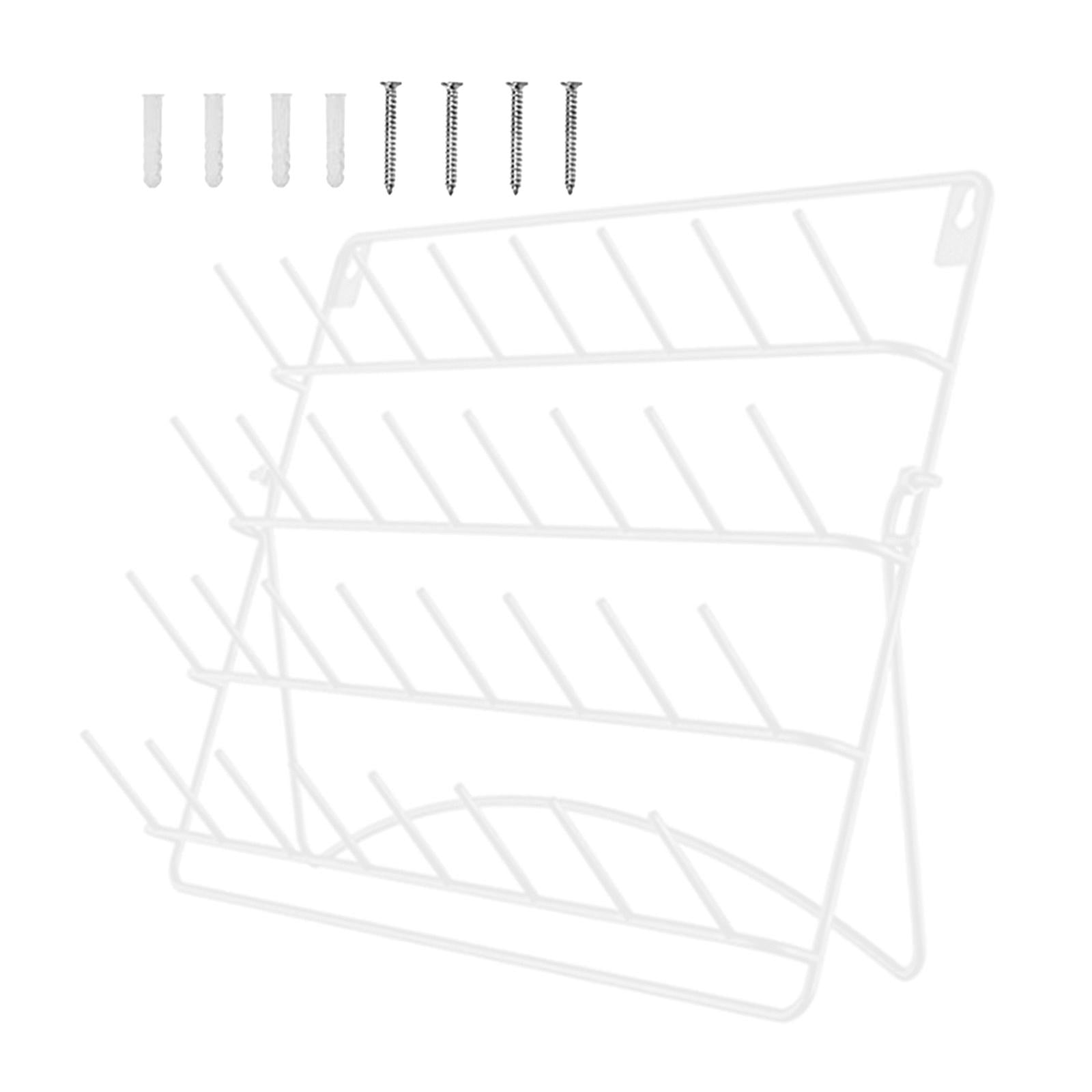 perfeclan Sewing Thread Rack Holder Embroidery Thread Organizer Wall Mounted Spool Holder Shelf Foldable Metal Spool Stand for Quilting
