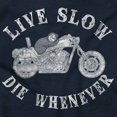 thumbnail image 2 of Funny Biker Sloth Live Slow Pun Tank Top T Shirts Men Women Brisco Brands M, 2 of 6