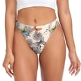 thumbnail image 1 of Balery Flying Butterflies-1 Tangas de Algodón para Mujer con Estampado – Ropa Interior Sexy, Transpirable, G-string-Large, 1 of 6