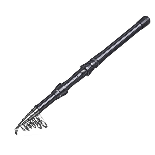 Pescar Corta Negra Caña De Señuelo Retráctil Antideslizante Caña De Pescar Resistente Equipo De Pesca De Mar Duradero Con Anillo De Guía Reforzado Para Pesca En El Mar Al Aire Libre Vogacara OD004813-00