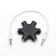 thumbnail image 1 of WRISTBIQUE Splitter De Auriculares 3.5mm Negro Con Cinco Y Cable Auxiliar Para, 1 of 8