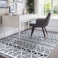 thumbnail image 5 of Washable Area Rug for Living Room, 5'x7' Aztec Tribal Non-Slip indoor Floor Mat, Soft Low Pile & Stain Resistant Carpet for Bedroom, Dining Room, Kitchen, Entryway, Nursery, 5 of 8