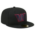 thumbnail image 3 of Men's New Era  Black Washington Commanders Color Pop 59FIFTY Fitted Hat, 3 of 5