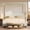Beige, variant on MODERNLUXE Wood Canopy Platform Bed, Queen Size, Beige