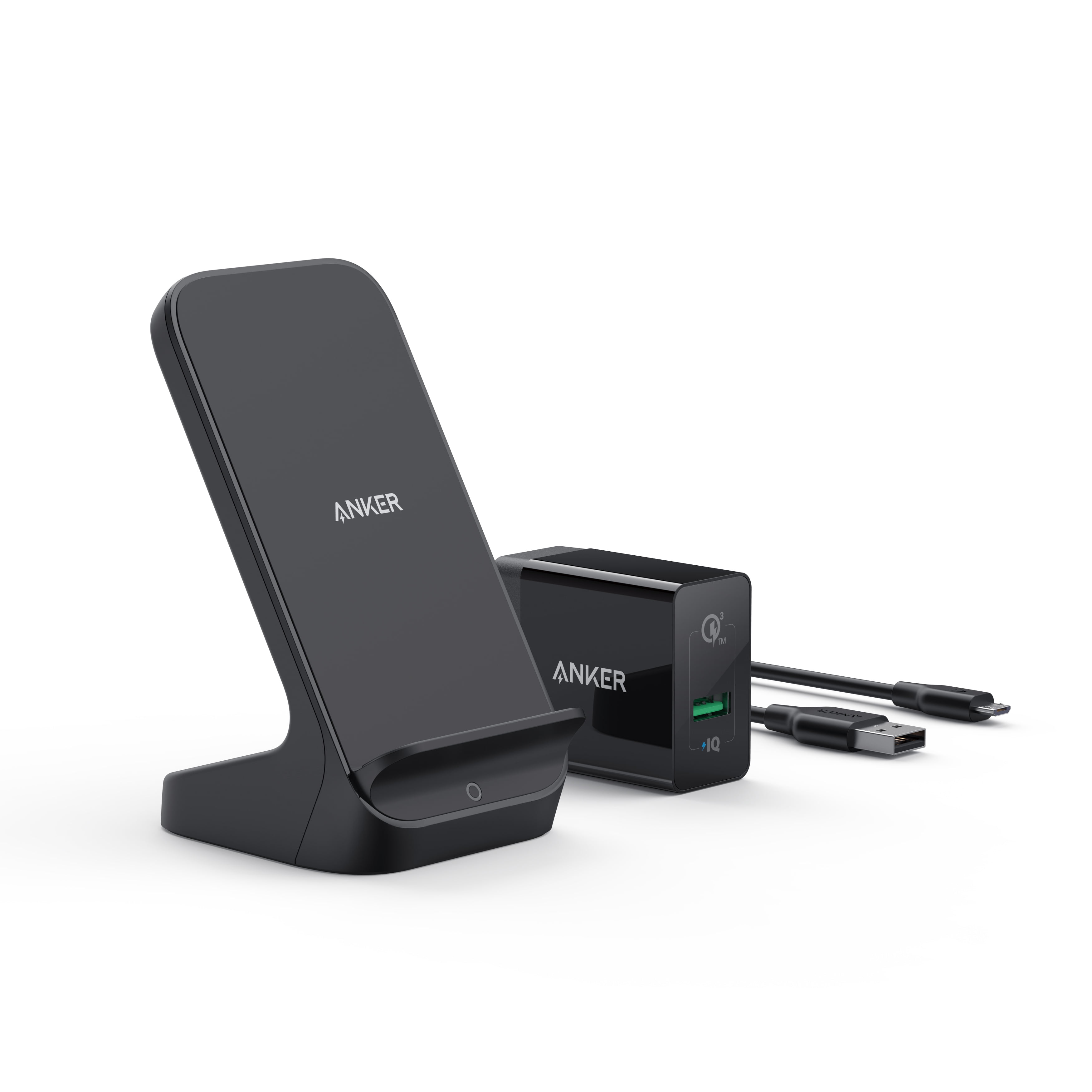 Anker PowerWave+ Stand Qi Compatible Fast Wireless Charger One for 
