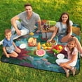 thumbnail image 7 of Cute Witch Frog Outdoor Picnic Blanket, Foldable Waterproof Beach Mat, Portable Beach Blanket for Beach Camping, Hiking, Family Concerts, 7 of 7