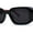 Black Red Black, variant on Geometric Diamond Cut Dimensional Mod Rectangle Sunglasses Slate Grey Smoke