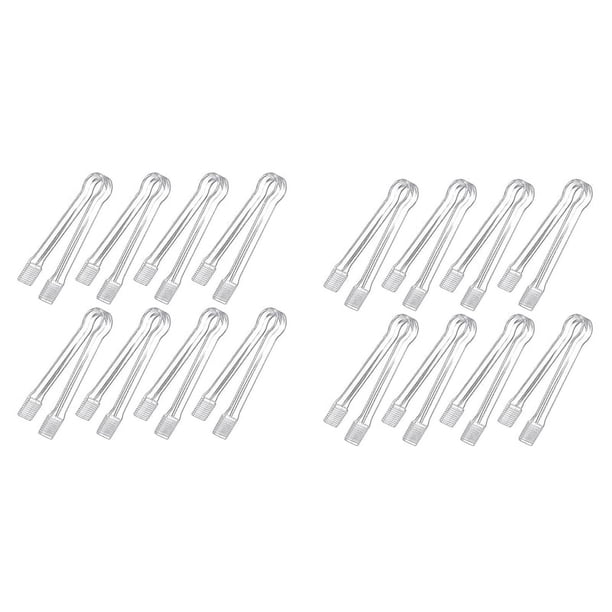 16 Piezas Plástico Pinzas para Servir Buffet Mini Pinzas para Utensilios para Servir Pinzas