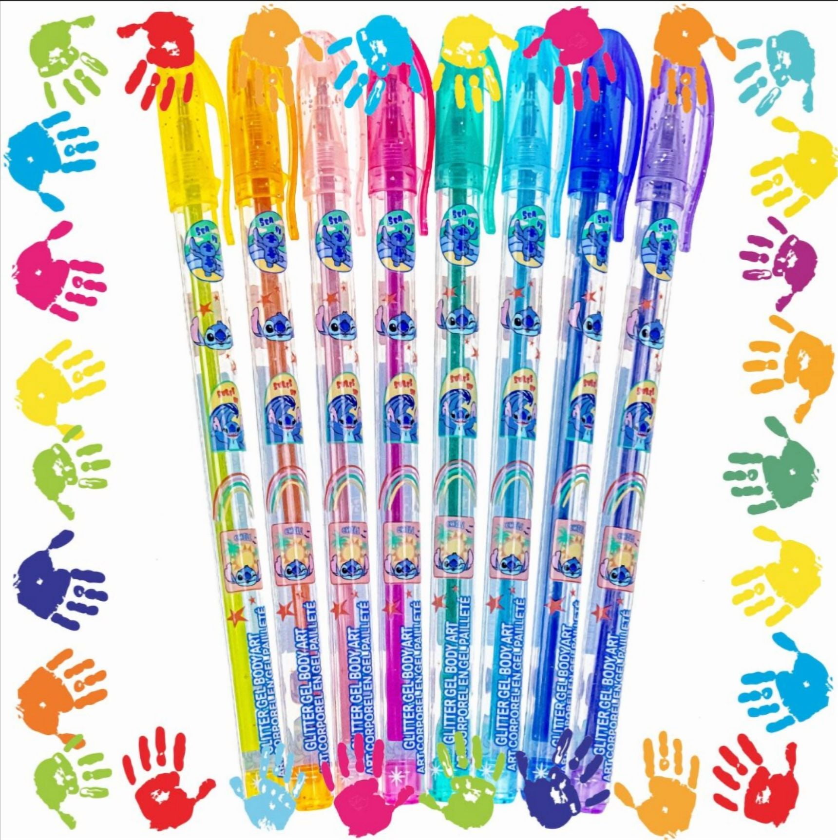 Stitch 8pk Glitter Body Art Set