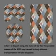 thumbnail image 4 of 4PCS Patchwork Shower Curtain Sets with Rugs, Waterproof Fabric Shower Curtain, Checkered Floral Plant Peony Rose Botanical Leaves Leaf Aesthetic Country Flower Rustic Farmhouse Bathroom Decor, 4 of 7