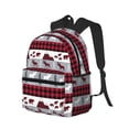 thumbnail image 2 of Lsque Buffalo Plaid Forest Classic Casual Backpack - Large Capacity Water-Resistant Backpack for School, Work, Travel, and Outdoor Activities, 2 of 8