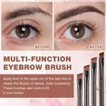thumbnail image 3 of UYGDUY-100 Pieces Disposable Angled Eyebrow Brushes Eye Liner Brush Disposable Angle Brushes Tinting Brushes for Women Girls Salon Beauty Cosmetic Make up Tool Esthetician Supplies(Black), 3 of 3