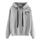 thumbnail image 1 of Gibobby Sudaderas para mujer, Sudadera de forro polar con capucha para mujer, de gran tamaño, de manga larga, casual(Gris,XG), 1 of 3