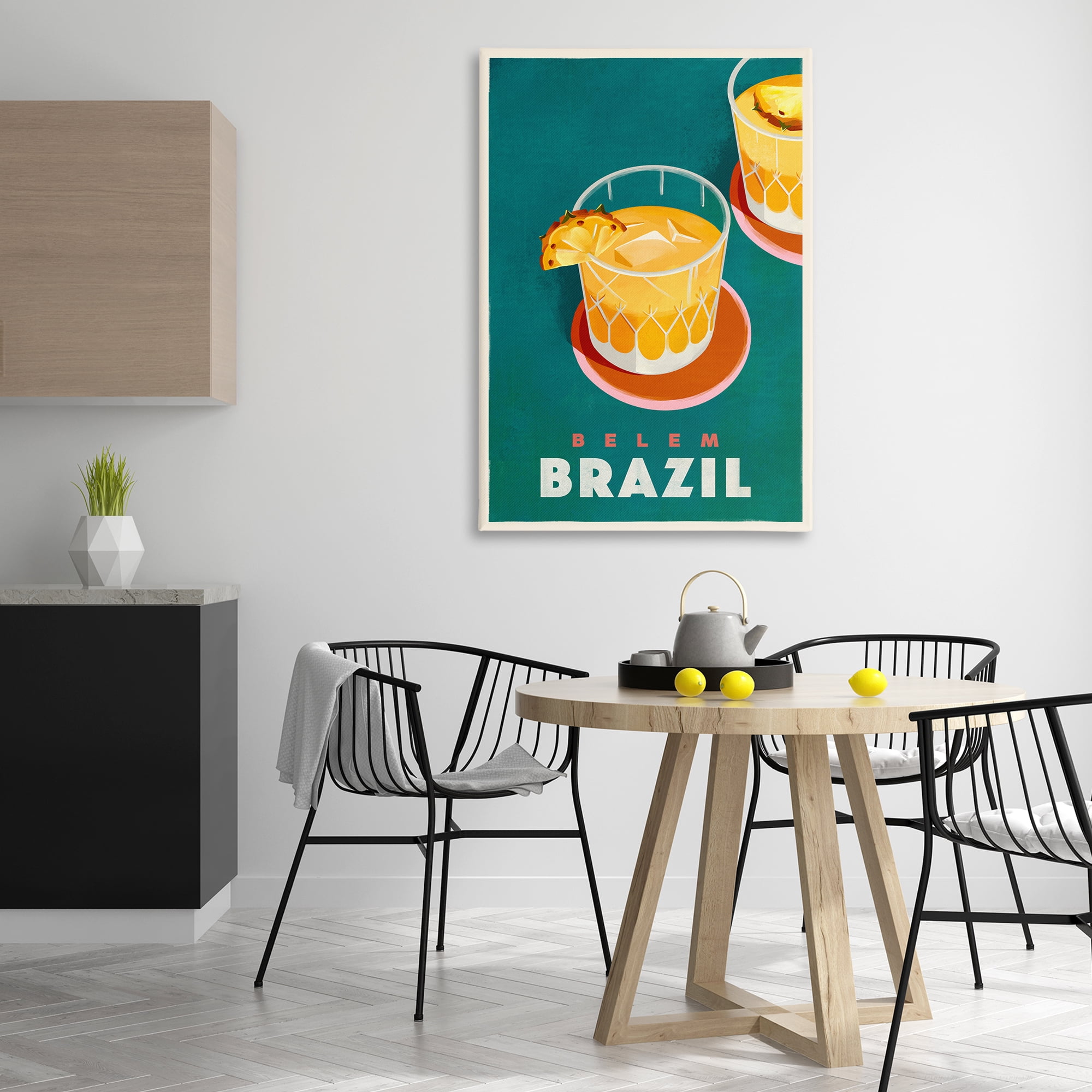 Stupell Industries Belem Brazil Cocktail Food & Beverage Painting Wrapped Canvas Art Print Wall Art, 30 x 45