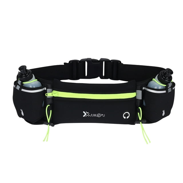 Xihbxyly Riñonera Deportiva Multifuncional para Exteriores, con Cinturón Ajustable, Cierre de Cremallera Impermeable, para Correr con Manos Libres, Ideal para Entrenamientos En El Gimnasio, Tamaño Aj