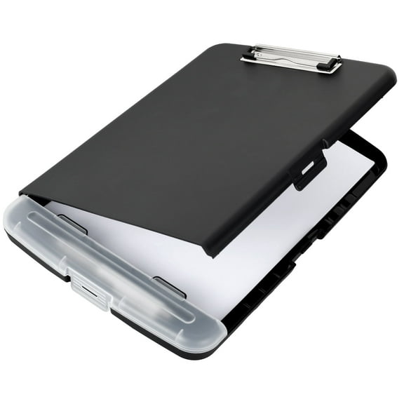 FUYGRCJ Clipboard with Storage Large Capacity Clipboards with Pen Holder Heavy Duty A4 Binder Clipboard Reusable Storage Clipboard Side-Opening Clipboard