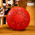thumbnail image 4 of Tambour de Pluie Sonore 6 Pouces 8 Tons Instrument de Percussion Extérieur Yoga Méditation Exclusif Rouge, 4 of 7