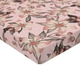 thumbnail image 4 of Ambesonne Garden Scene Fitted Sheet, Boho Delicate Floral, Queen Size, Pastel Pink Champagne, 4 of 5