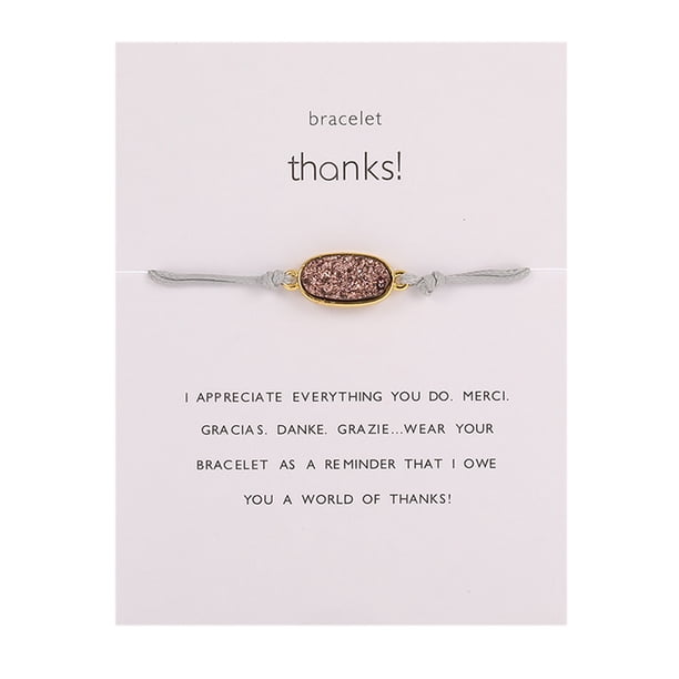 Pulseras para mujer, regalos para mujer, pulsera de papel tejido con piedra natural, pulsera decorativa, accesorios, pulsera tejida