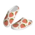 thumbnail image 2 of KLL Hand Drawn Strawberry Pattern Adult Unisex Cozy Slippers,Fuzzy Slip-on Slippers TPR Sole Slippers Comfort Plush Home Footwear for Indoor & Outdoor-8, 2 of 7