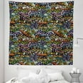 thumbnail image 1 of Hip Hop Tapestry, Grafitti Style Background Ghetto Street Lifestyle Expressive Concept, Fabric Wall Hanging Decor for Bedroom Living Room Dorm, 5 Sizes, Multicolor, by Ambesonne, 1 of 1