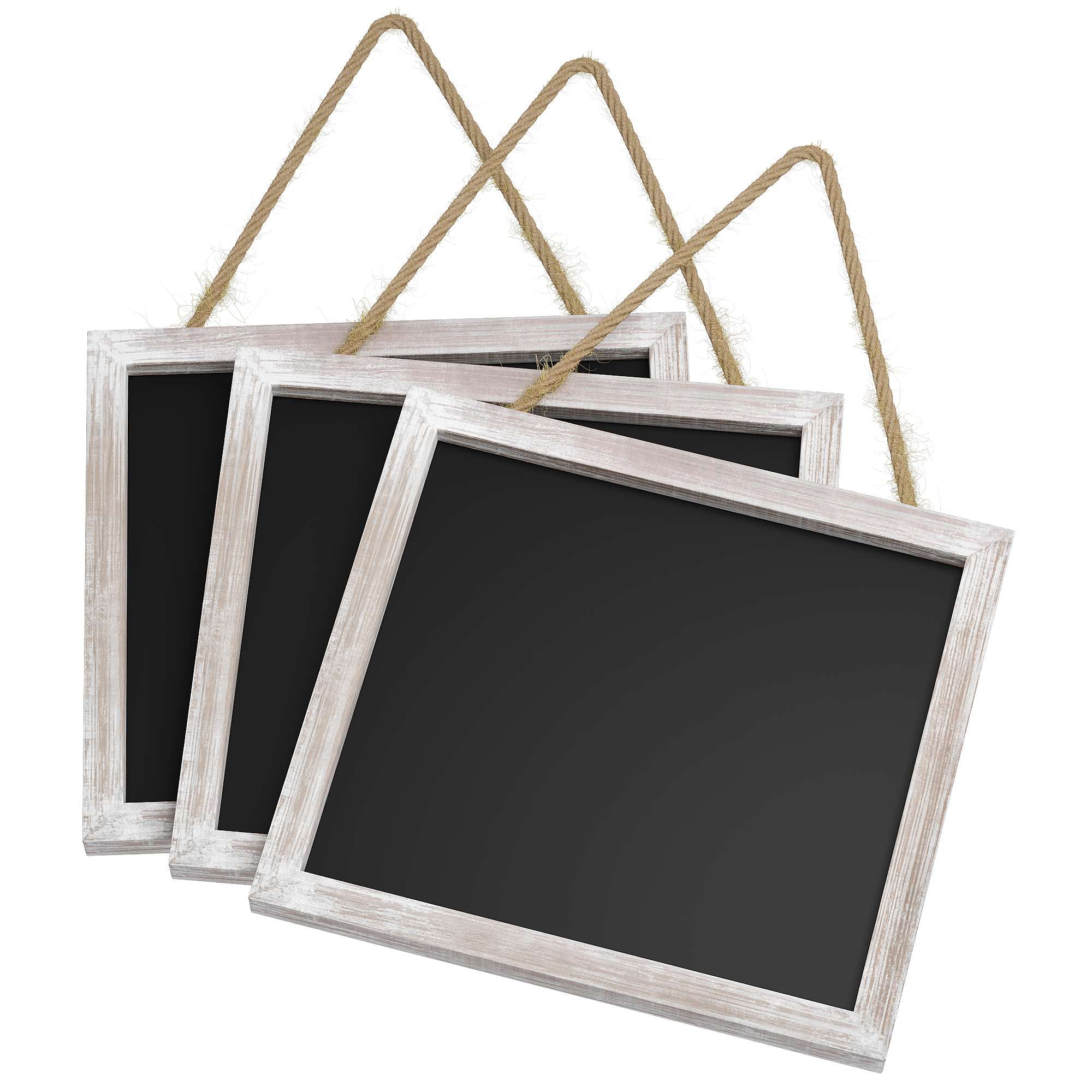 Wall Hanging Chalkboard Sign Double-Sided Message Board w/Hanging String 4pk 