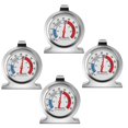 thumbnail image 1 of Vallaes Fridge Thermometer, Stainless Steel Dial - Hanging Hook and Stand, 1 of 1