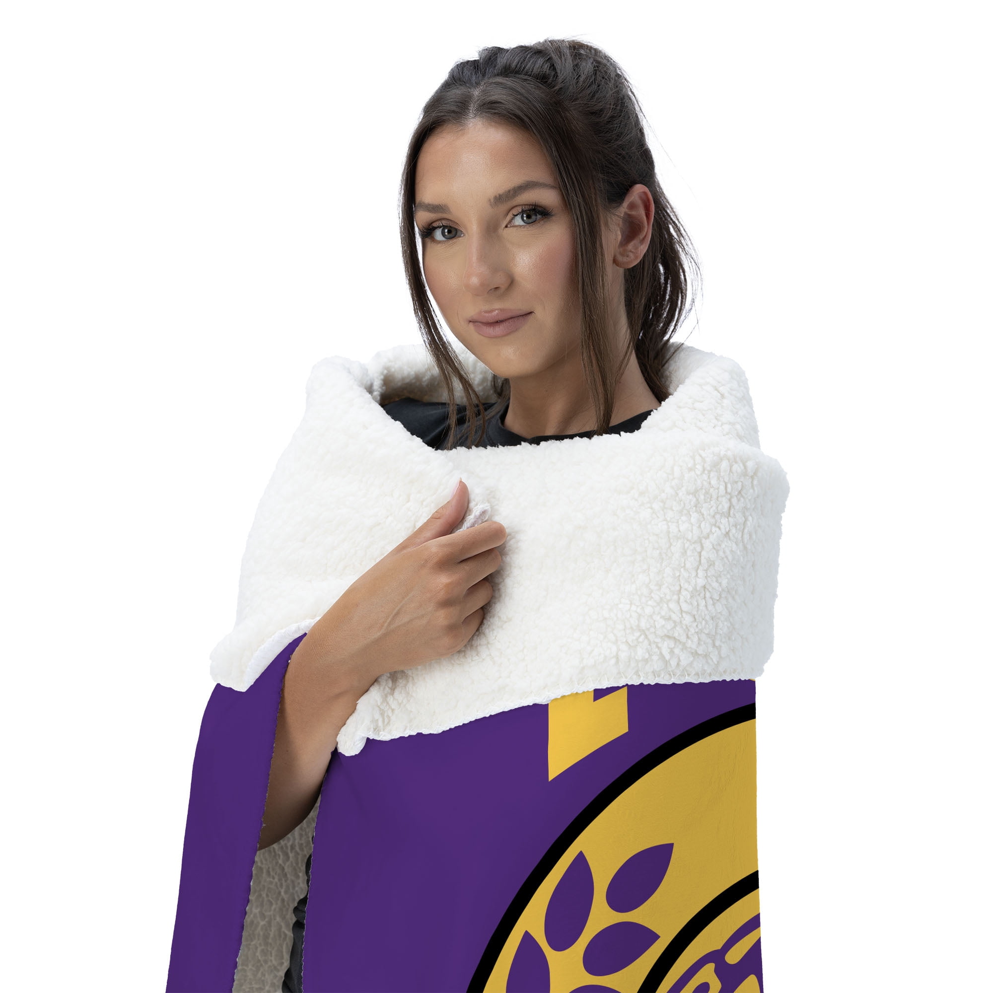 LSU NCAA Apex Silk Touch Sherpa Throw 50x60 inches