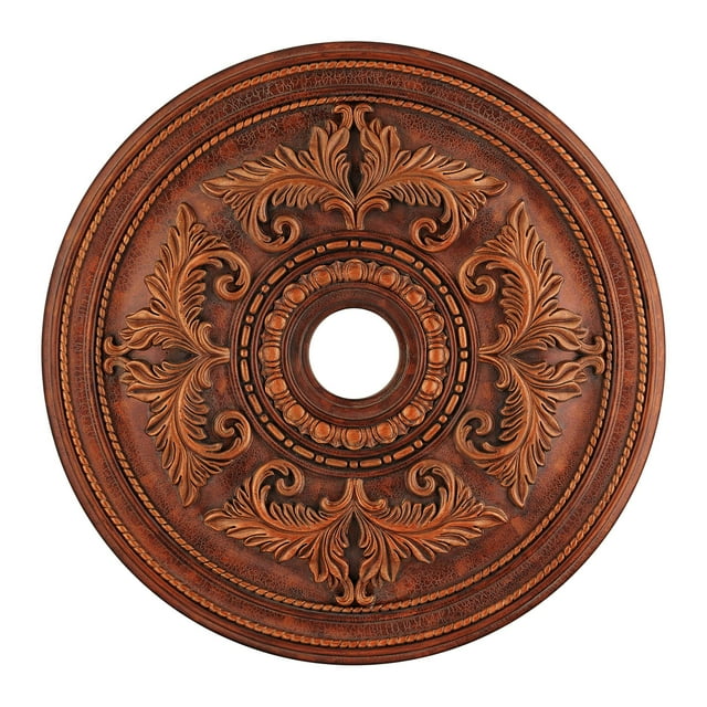 Livex Lighting 8210-30 Médaillon de Plafond Bronze Grec Craquelé Moyen