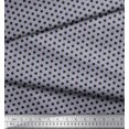 thumbnail image 3 of Soimoi Polyester Crepe Fabric Bird & Alarm Clock Vintage Printed Fabric 1 Yard 42 Inch Wide, 3 of 3