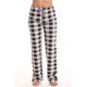 thumbnail image 1 of Pantalones casuales de cuadros clásicos para mujer de primavera y otoño, pantalones holgados para mujer, 1 of 6