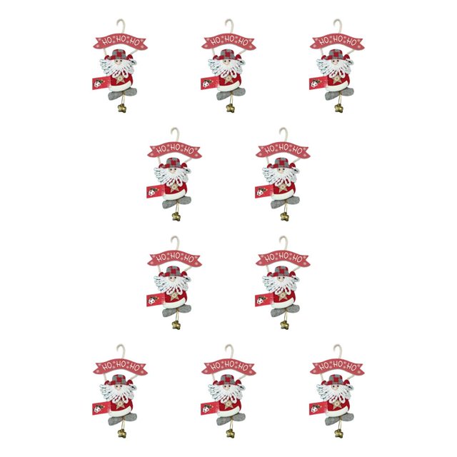 Matsuzay Decoración navideña Colgantes Boda Hogar Hotel Oficina Árbol de Navidad Chimenea Estante Puerta Adornos Niños Adultos Tipo 4 tipo 4 10piezas