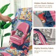 thumbnail image 5 of Yayeee 2 Pack Dining Chair Covers Stretch Parson Chairs Slipcovers Seat Protector, Art Cat, 5 of 6