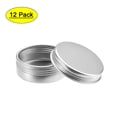 thumbnail image 1 of Uxcell 0.67oz 20ml Latas redondas de aluminio con tapa de tornillo, paquete de 12, 1 of 6